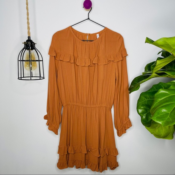 NWT Rachel Pally - Maeve A-Line Ruffle Dress L - Picture 3 of 11